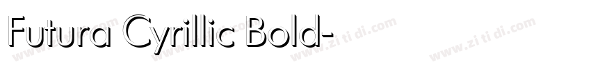 Futura Cyrillic Bold字体转换